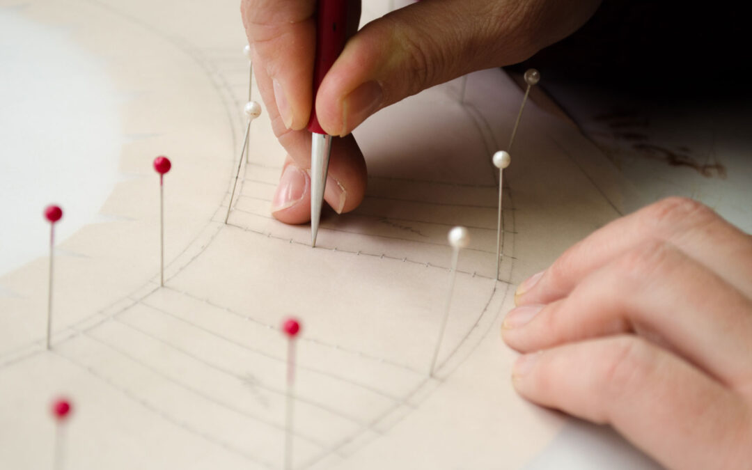 Marcando las líneas a seguir