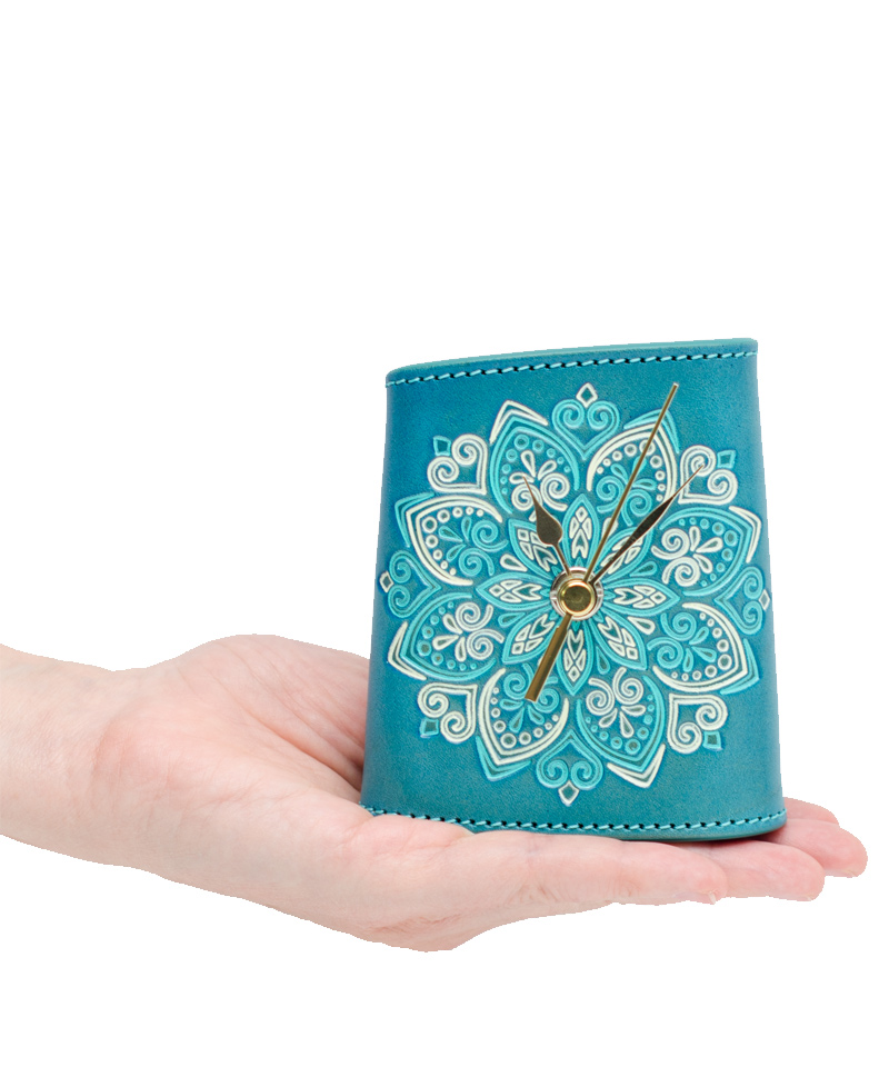 Reloj-Decoración-Sobremesa-Estilo-XS-Mandala-Azul_2